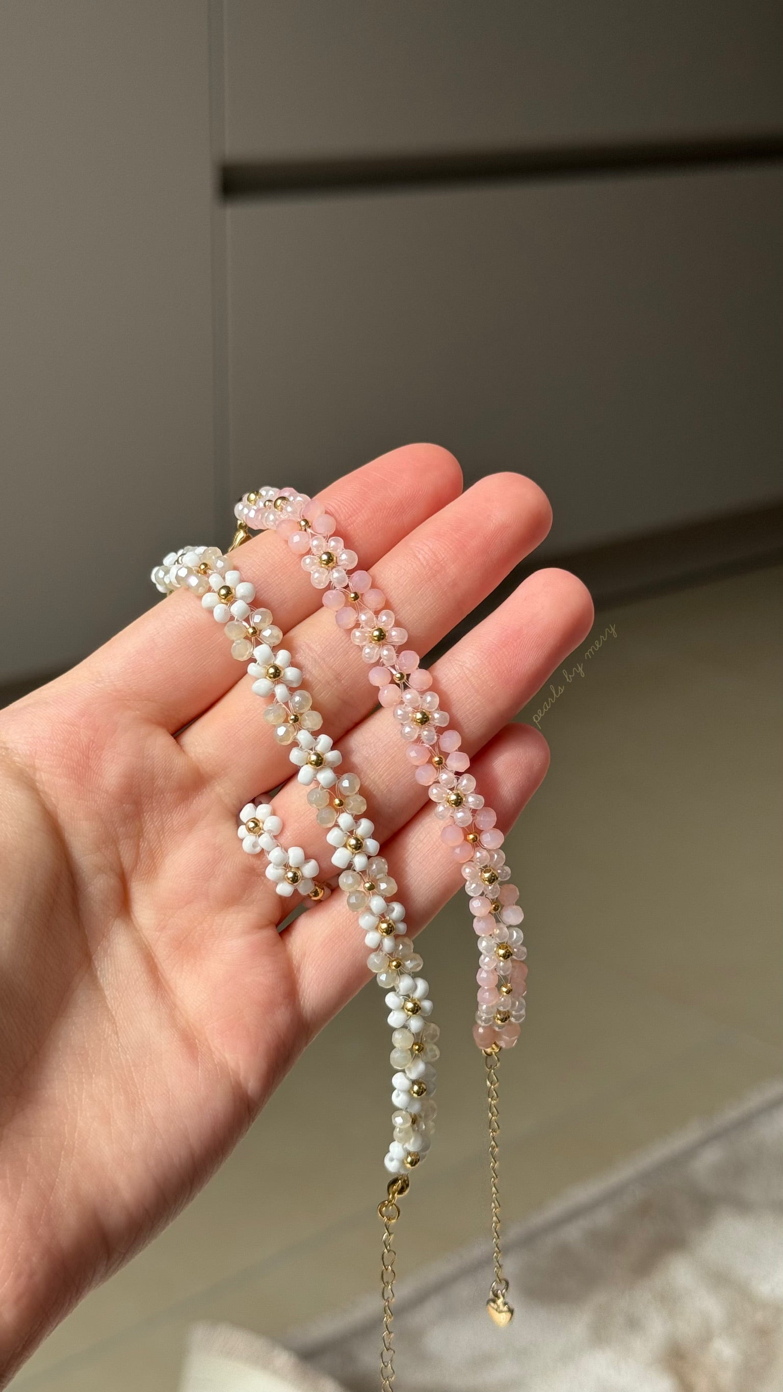 Perlenblüte Armband 🌼