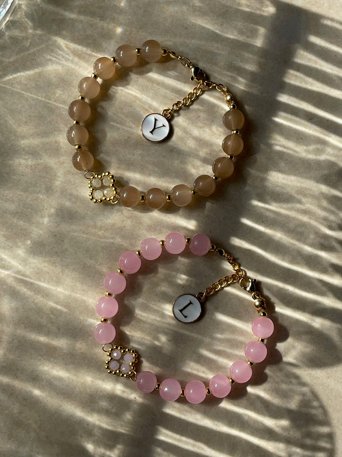 Kleeblatt Perlen Armband 🍀
