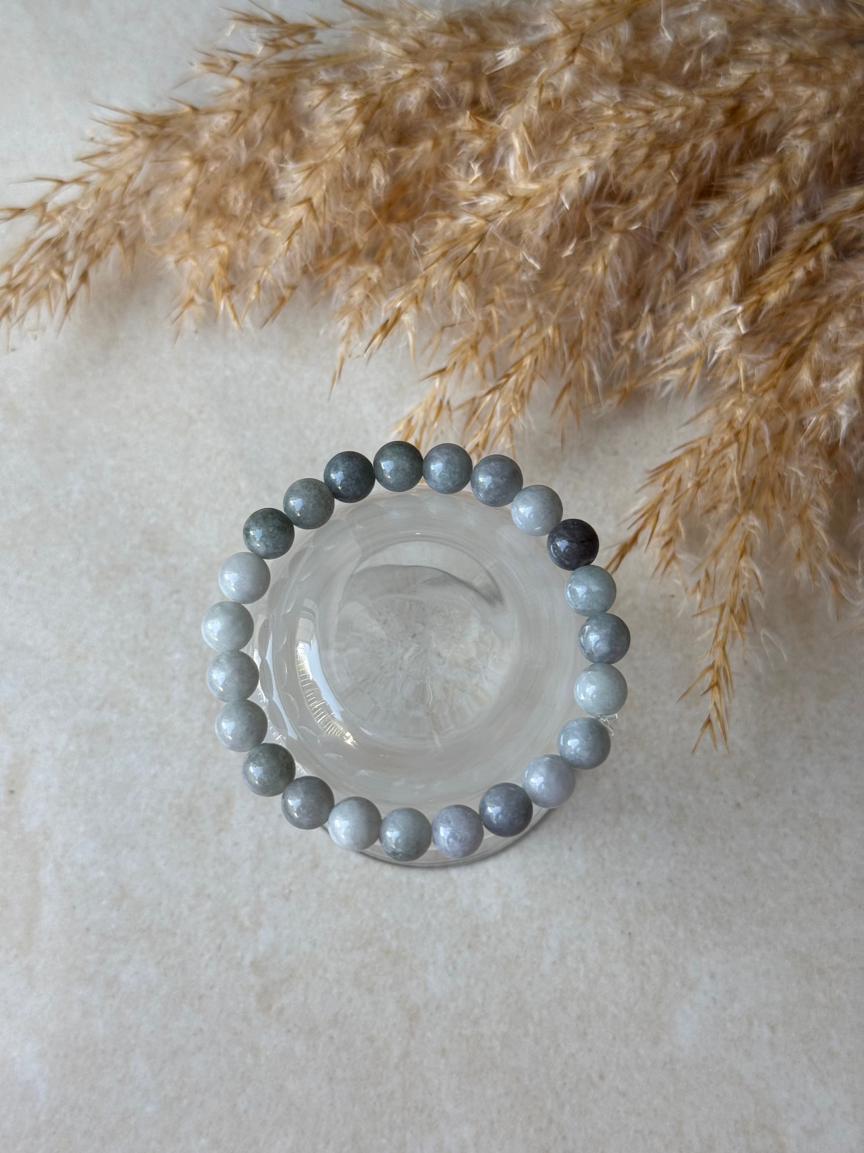 Jade Naturstein Perlenarmband