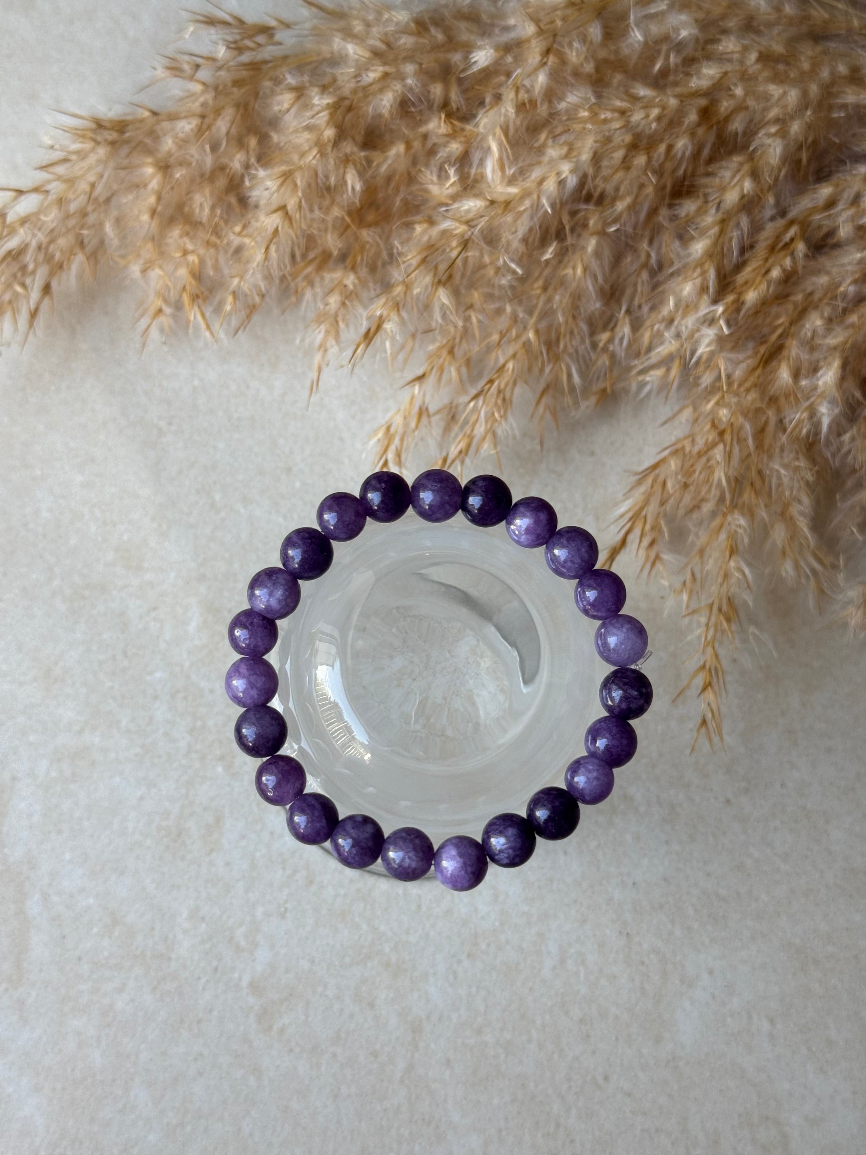 Violett Natustein Perlenarmband Amethyst 💜